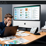 **

A person looking overwhelmed by a cluttered cloud service interface with many icons and menus.  The setting is a modern office environment. The person's expression should convey confusion and slight frustration. The UI should look visually appealing but overly complex.

**